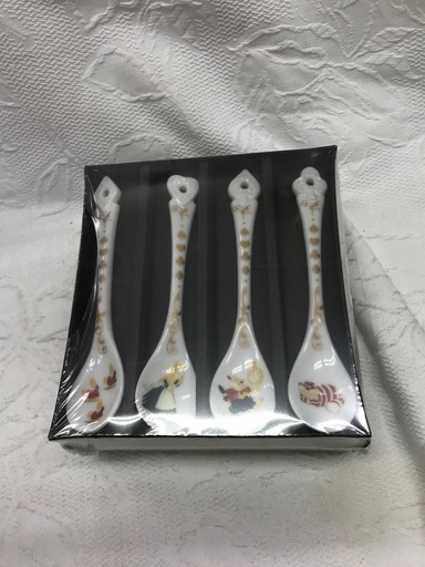 ディズニー/アリスワンダーランド/陶器スプーン4本セット