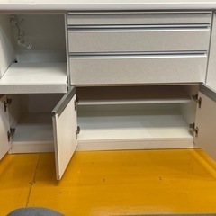 リサイクルサービス八光】幅156㎝ 松田家具:キッチンボードスモーク1600