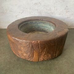 【アンティーク】 木製火鉢 大型 手炙り 古美術 直径65cm 火鉢 N0233 アンティーク】 木製火鉢 大型 手炙り 古美術 直径65cm 火鉢 レトロ N0233