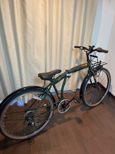 自転車　ストリートコンバート26型緑