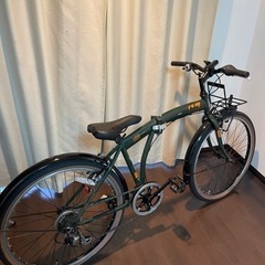 自転車　ストリートコンバート26型緑