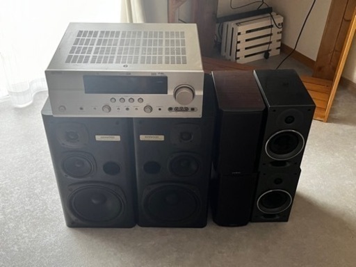 【値下げ可】HDMI対応！YAMAHA　7.1chオーディオアンプ＋スピーカーセット