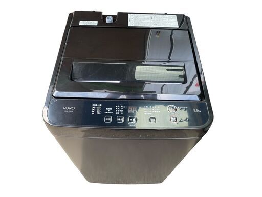 【決まりました】★【美品】ヤマダホールディングス 全自動電気洗濯機 YWM-T55LK 動作確認済み 2024年製