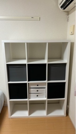 IKEA カラックス シェルユニット＆収納ケース付き