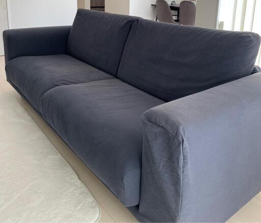 引取限定】無印良品ウレタンポケットコイル3シーター 引き取り限定