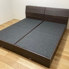 【値下げしました】格安　アスリープ　シングル2台　ベッドフレーム　フレームのみ