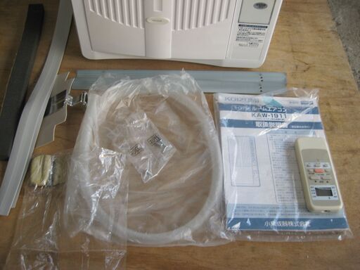 コイズミ窓用エアコン　KAW-1911 2021年製 ルームエアコン（冷房除湿専用） KAW-1911/W｜窓用エアコン｜シーズン