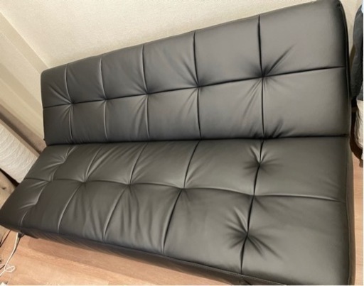 美品！値下げ!ソファベッド　ニトリ　Nシールド マークスAM BK
