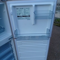 アース万代店　冷凍庫4段引き出し！ TWINBIRD ノンフロン冷蔵庫 KHR-EJ15 2ドア冷凍冷蔵庫 
