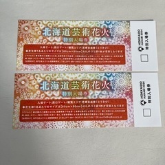 北海道芸術花火　モエレ花火　2024 ペアチケット