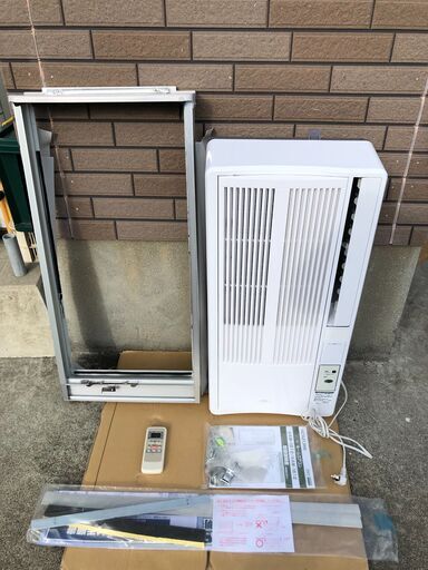 【糸島市内 送料無料】 美品　コイズミ/KOIZUMI 2021年製 窓用エアコン ウインド形冷房専用 ルームエアコン KAW-1612 冷房 快眠タイマー 　48200-1-050