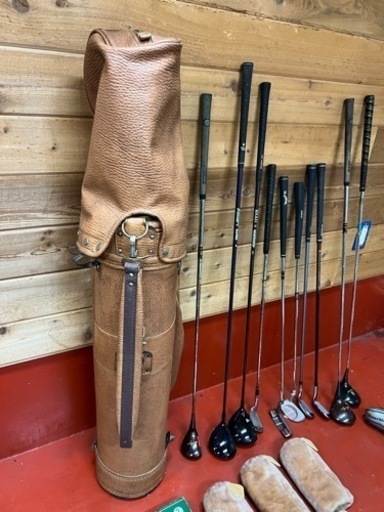 アンティークレザーのゴルフバッグ ボール ゴルフクラブ 女性用