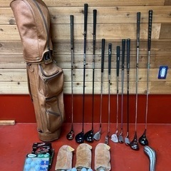 アンティークレザーのゴルフバッグ ボール ゴルフクラブ 女性用