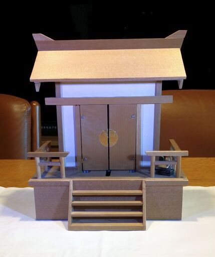 神棚 からくり 天神さま 柏手でお出まし もう一度柏手でお戻り タミヤ工作 組み立て済み 動作品