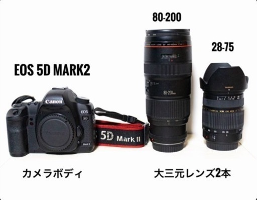 【特別限定価格】EOS 5D Mark2　大三元レンズセット