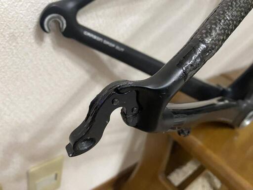 kuota kom evoフルカーボンフレームセット補修あり