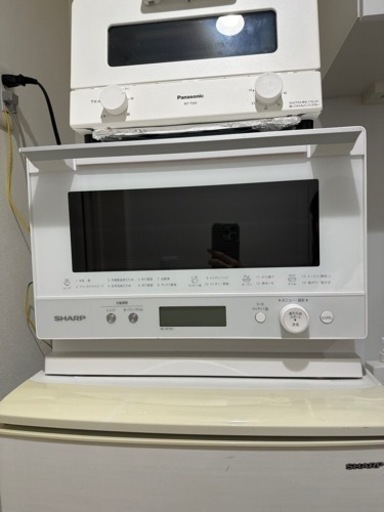 【SHARP オーブンレンジ】ホワイト　シンプル　使用期間半年程度