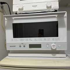 SHARP オーブンレンジ】ホワイト シンプル 使用期間半年程度