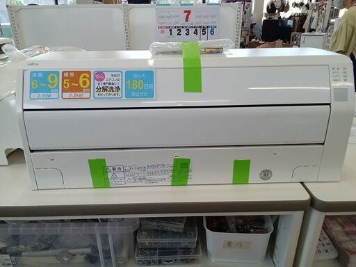 ★ジモティ割あり★ 富士通 ルームエアコン AS-C22HW 2.2kw 18年製 室内機分解洗浄済み TK2613