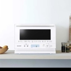 使用期間半年　SHARP オーブンレンジ ホワイト SHARP オーブンレンジ】ホワイト シンプル 使用期間半年程度