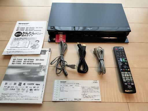 【終了】AQUOSアクオスブルーレイレコーダー500GB