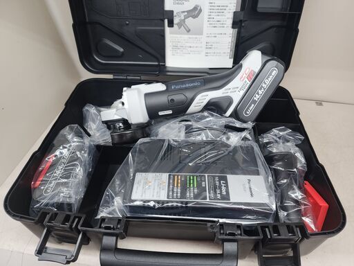 【引取限定】Panasonic　14.4V/18Vデュアル充電式ディスクグラインダ　EZ46A1LJ2F-H【安佐北店】【未使用】