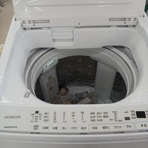 ☆ジモティー割あり☆8kg洗濯機 日立 BW-V80G 2021年製 高さ(H)96× 幅