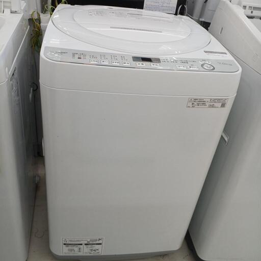★ジモティー割あり★7kg洗濯機　SHARP　ES-GE7D　2020年製　高さ(H)83× 幅(W)50× 奥行(D)52（cm)　【joh1804】