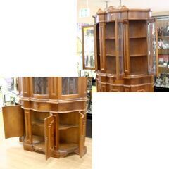 補修・修復あり】 象嵌細工 コレクションケース 幅125×奥行43×高さ