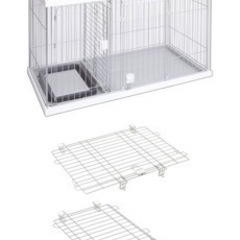 ペティオ トイレのしつけが出来る ドッグルームサークル ホワイト レギュラー 71pyCOsuCjL.jpg_BO30,255,255,