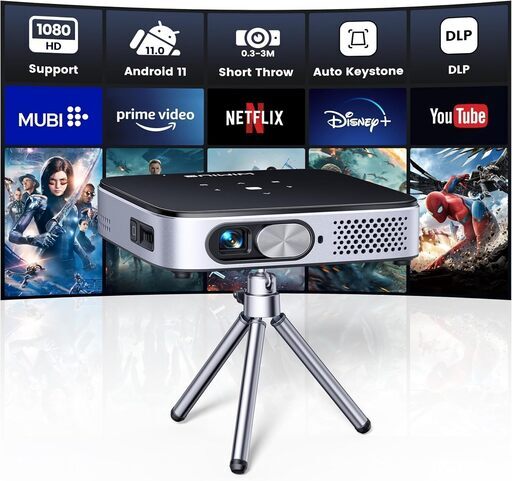 モバイル プロジェクター 超小型 シアター 三脚付き AMOOWA P150G モバイル プロジェクター 超小型 シアター 三脚付き AMOOWA P150G