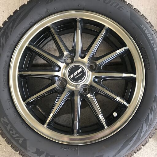 14インチスタッドレス ブリザックVRX2 155/65R14 PCD100 4穴 4H 4.5J+45 4