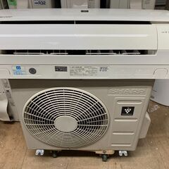 K05461　中古エアコン シャープ 2019年製 主に6畳用 冷房能力 2.2KW / 暖房能力 2.5KW