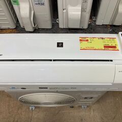 K05461　中古エアコン シャープ 2019年製 主に6畳用 冷房能力 2.2KW / 暖房能力 2.5KW