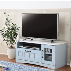 テレビ40型と2局録画ブルーレイレコーダーとテレビ台 