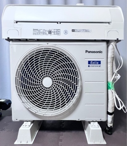[新品に近い] パナソニック　6畳エアコン、取り付け工事込み、3ヵ月保証付き