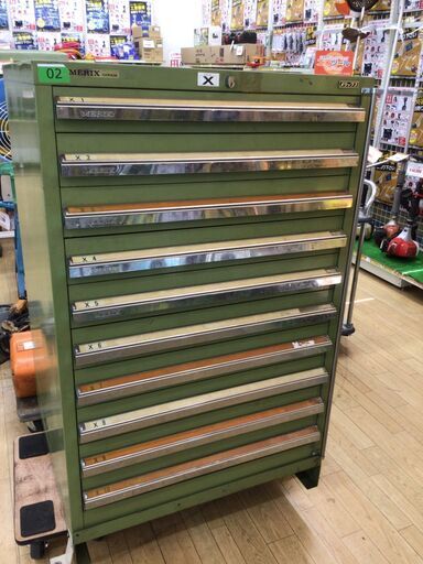 【エコツール半田店】MERIX 工具キャビネット【愛知県/名古屋市/知立市/半田市/岡崎市/工具】 【ITLBRA9GXB98】★ 出張買取 も好評受付中！