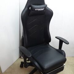GTRacing ゲーミングチェア ブラック 幅71×奥行76cm 中古【USED】☆店頭引取り歓迎【自社配送は札幌市内限定】札幌市白石区 GTRacing ゲーミングチェア ブラック 幅71×奥行76cm 中古【USED