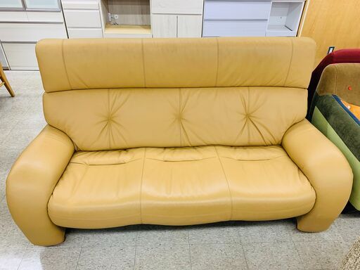 【値下げしました！】浜本工芸（ハマモトコウゲイ）2.5人掛けソファー【トレファク秦野店】