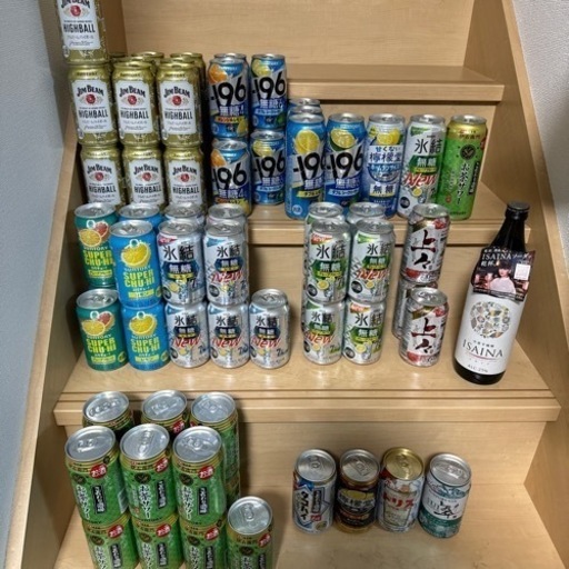 ビール、サワー、焼酎、計79本