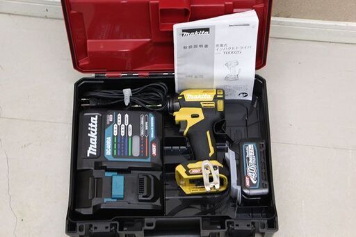 makita マキタ充電式インパクトドライバ TD002G 36V 40Ｖイエロー バッテリー1個 (D5856ymxY)