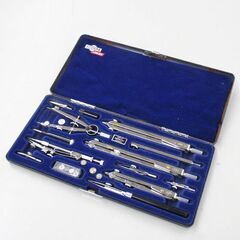 ECOBRA 製図セット P9 ドイツ製 コンパス・デバイダーなど ハードケース付 建築士 DIY コレクション 札幌市 清田区 平岡