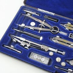 ECOBRA 製図セット P9 ドイツ製 コンパス・デバイダーなど ハードケース付 建築士 DIY コレクション 札幌市 清田区 平岡