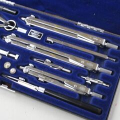 ECOBRA 製図セット P9 ドイツ製 コンパス・デバイダーなど ハードケース付 建築士 DIY コレクション 札幌市 清田区 平岡