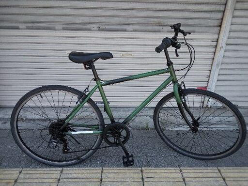 26吋 シティクロスバイク 7speed/マットグリーン