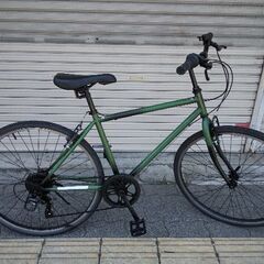 26吋 シティクロスバイク 7speed/マットグリーン