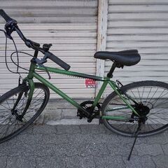 26吋 シティクロスバイク 7speed/マットグリーン