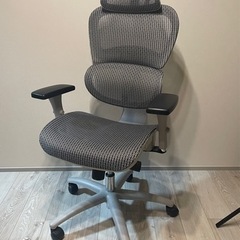 デスクチェア オフィスチェア グレー メッシュ ワークチェア 椅子