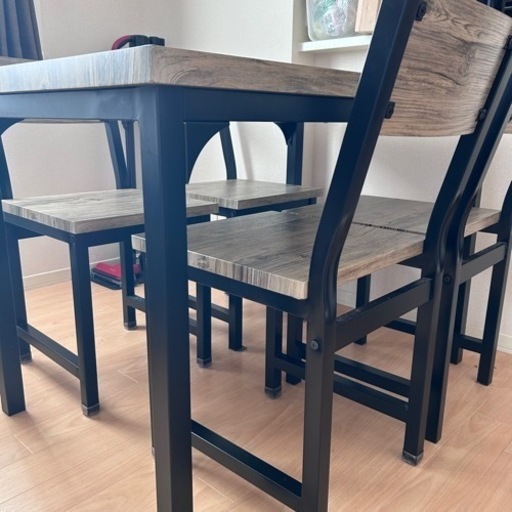 4人掛けダイニングテーブルセット | 幅150cm 5点セット | ナチュラル 