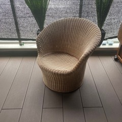 籐 ラタンチェア×2脚 剣持勇